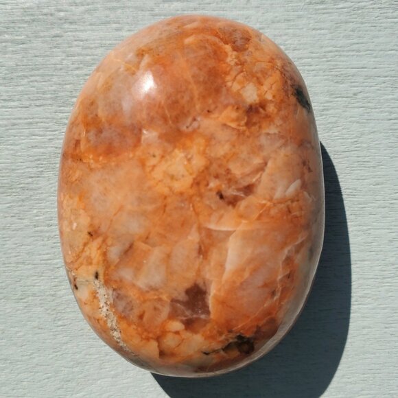 Peach Moonstone Palm Pillow (Q1A) - Picture 3 of 4